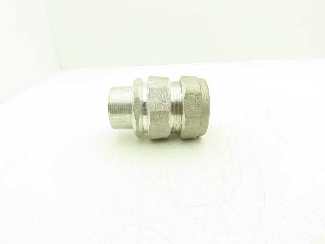 EGS JMC-251-250 Aluminum MC Corrugated Cable Connector 2.5" Straight O-Z