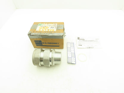 EGS JMC-251-250 Aluminum MC Corrugated Cable Connector 2.5" Straight O-Z