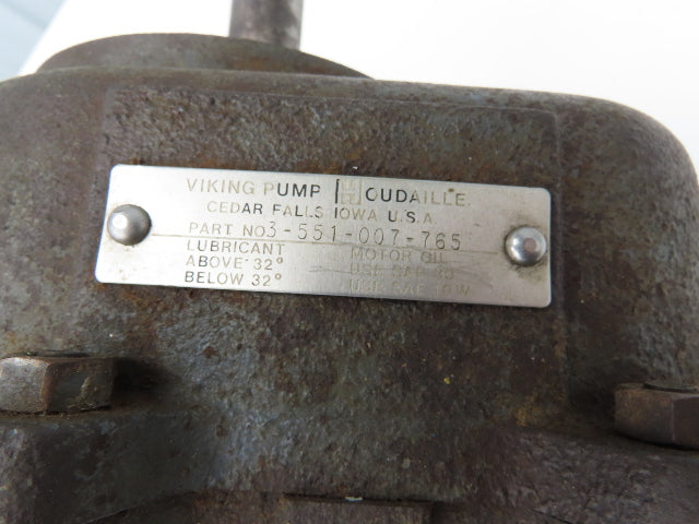 Viking Pump 3-551-007-765 Helical Gear Reducer 7.65:1 Ratio Parallel Shaft