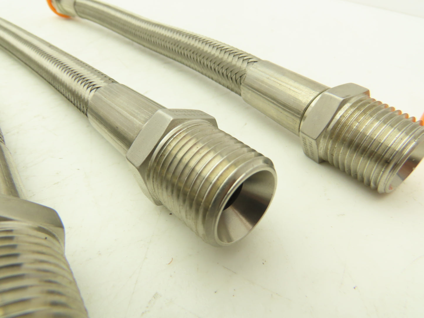 Integra Stainless Steel Flex Hydraulic Hose 1/2" NPT 12" OAL TFE Type Lot of 4