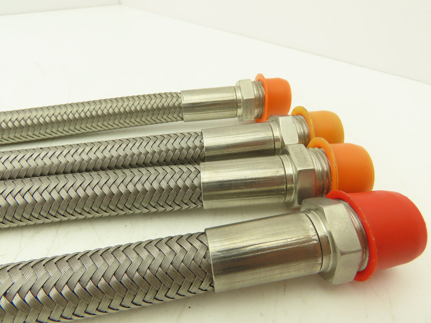 Integra Stainless Steel Flex Hydraulic Hose 1/2" NPT 12" OAL TFE Type Lot of 4