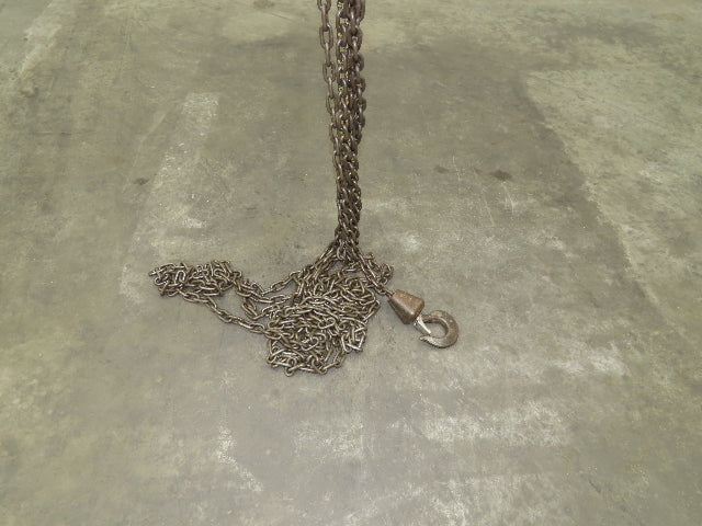 N/A 1 Ton 2000Lb Manual Chain Fall Hand Hoist 21' 4" Lift