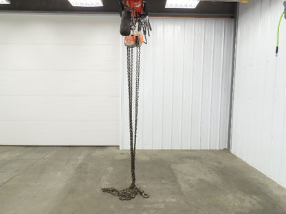 N/A 1 Ton 2000Lb Manual Chain Fall Hand Hoist 21' 4" Lift