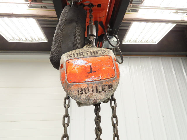 N/A 1 Ton 2000Lb Manual Chain Fall Hand Hoist 21' 4" Lift