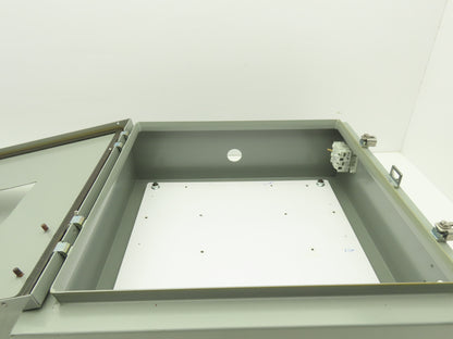 Saginaw SCE-20H2006LP Electrical Enclosure 20x20x6" Backplate Knockout Wallmount
