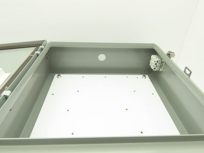 Saginaw SCE-20H2006LP Electrical Enclosure 20x20x6" Backplate Knockout Wallmount