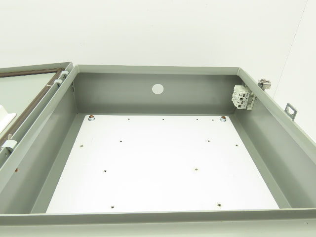 Saginaw SCE-20H2006LP Electrical Enclosure 20x20x6" Backplate Knockout Wallmount