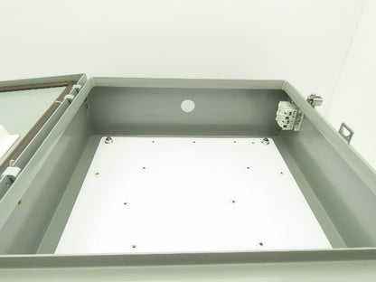Saginaw SCE-20H2006LP Electrical Enclosure 20x20x6" Backplate Knockout Wallmount