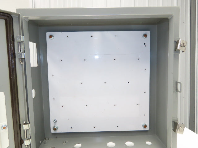 Saginaw SCE-20H2006LP Electrical Enclosure 20x20x6" Backplate Knockout Wallmount