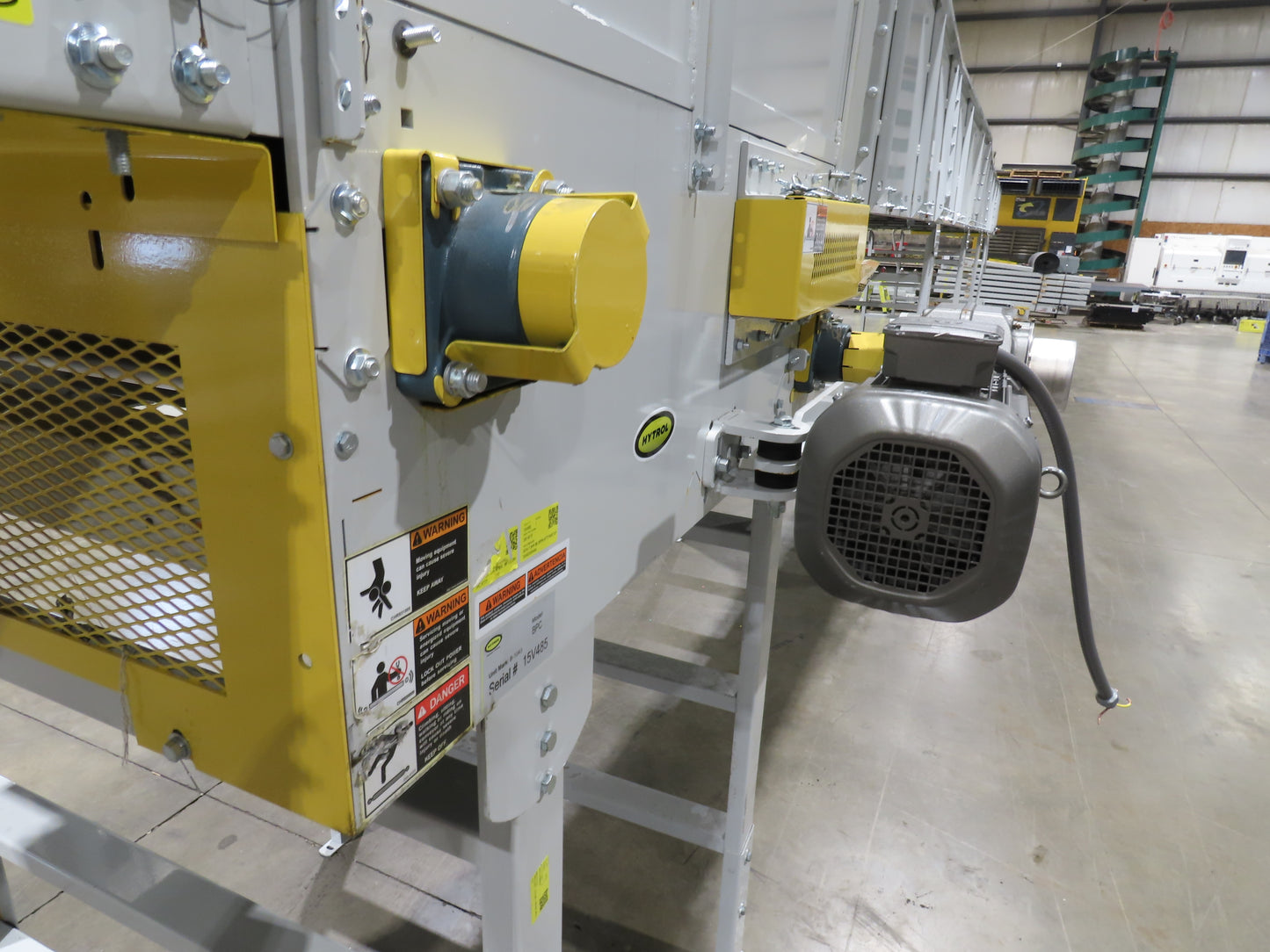 Hytrol BPC 49"x 63' 6" Slider Bed Conveyor 47"Belt 7.5Hp 3PH Center Drive 170fpm