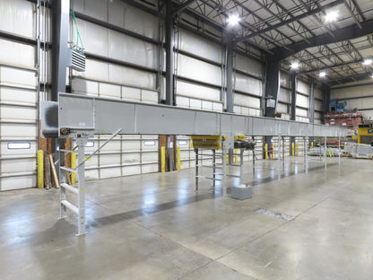 Hytrol BPC 49"x 63' 6" Slider Bed Conveyor 47"Belt 7.5Hp 3PH Center Drive 170fpm