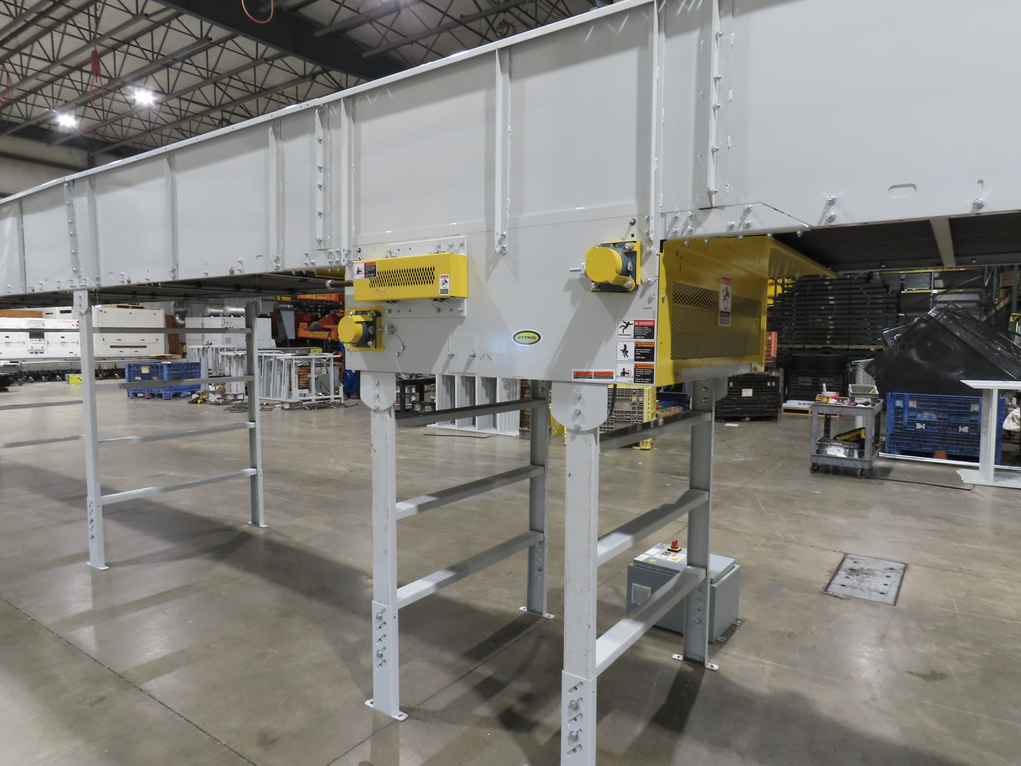 Hytrol BPC 49"x 63' 6" Slider Bed Conveyor 47"Belt 7.5Hp 3PH Center Drive 170fpm