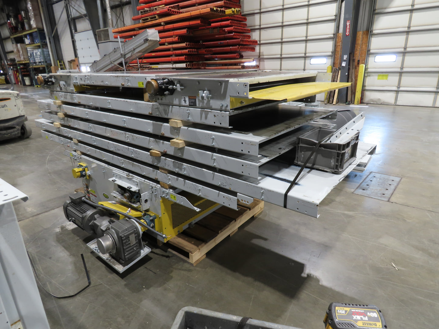 Hytrol BPC 49"x 63' 6" Slider Bed Conveyor 47"Belt 7.5Hp 3PH Center Drive 170fpm