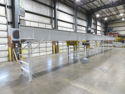 Hytrol BPC 49"x 63' 6" Slider Bed Conveyor 47"Belt 7.5Hp 3PH Center Drive 170fpm