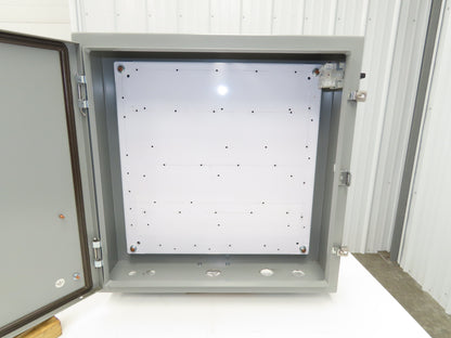 Saginaw SCE-24H2406LP Electrical Enclosure 24x24x6" Backplate Knockout Wallmount
