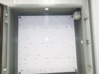 Saginaw SCE-24H2406LP Electrical Enclosure 24x24x6" Backplate Knockout Wallmount