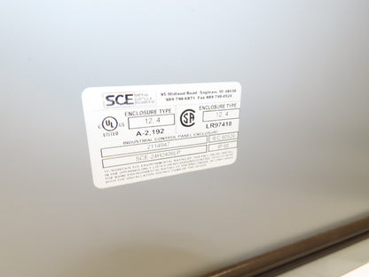 Saginaw SCE-24H2406LP Electrical Enclosure 24x24x6" Backplate Knockout Wallmount