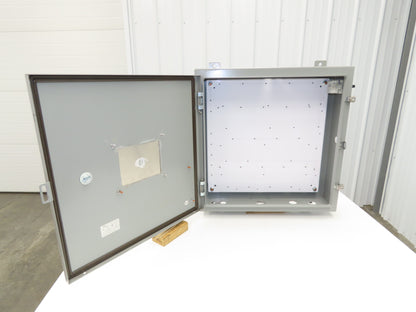 Saginaw SCE-24H2406LP Electrical Enclosure 24x24x6" Backplate Knockout Wallmount