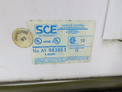 Saginaw AY983863 Electrical Enclosure 20x20x8" Wall Mount
