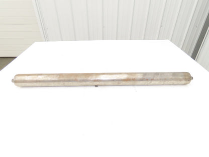 Hytrol 2.5" Dia x 34" Belt Conveyor Snub Roller 11/16" Hex Axle B-25967-269