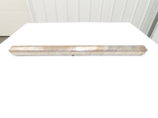 Hytrol 2.5" Dia x 34" Belt Conveyor Snub Roller 11/16" Hex Axle B-25967-269