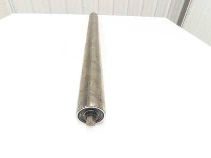 Hytrol 2.5" Dia x 33" Belt Conveyor Snub Roller 11/16" Hex Axle B-25967-272