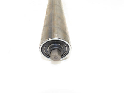 Hytrol 2.5" Dia x 33" Belt Conveyor Snub Roller 11/16" Hex Axle B-25967-272