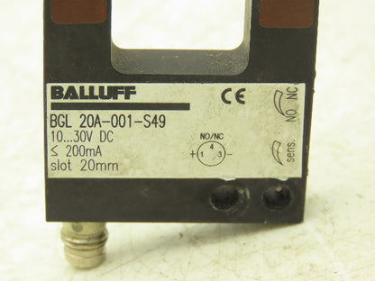 Balluff BGL 20A-001-S49 Photoelectric Forked Sensor  Lot of 2