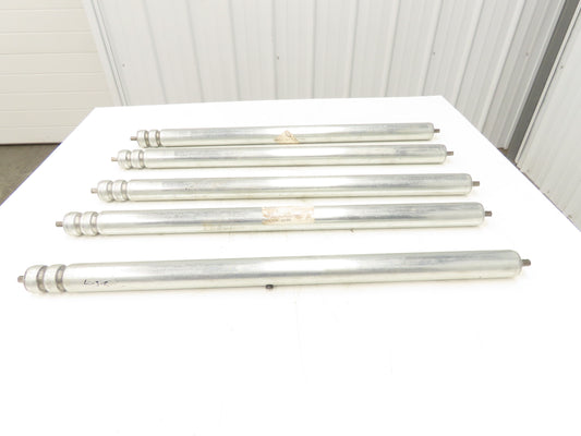 Hytrol 1.9"x 33"BF Double Grooved O-Ring Conveyor Roller SA-039353-264  Lot of 5