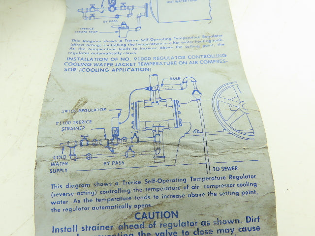 Trerice 91400 Self-Operated Temperature Regulator 12' Capillary Indicating Dial