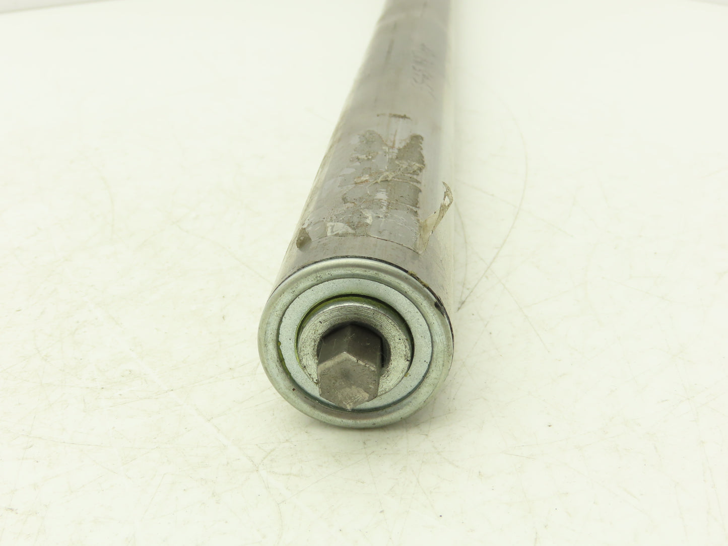 Stewart Glapat 55-651A-27BF Conveyor Idler Roller 1.5"x 27"BF 7/16" Hex Axle
