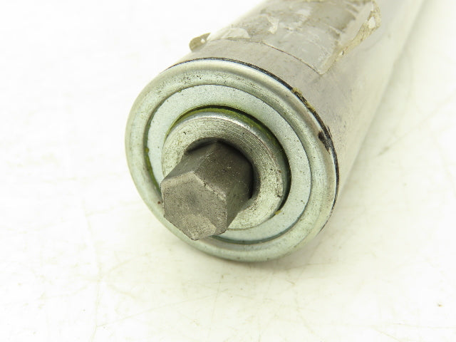 Stewart Glapat 55-651A-27BF Conveyor Idler Roller 1.5"x 27"BF 7/16" Hex Axle