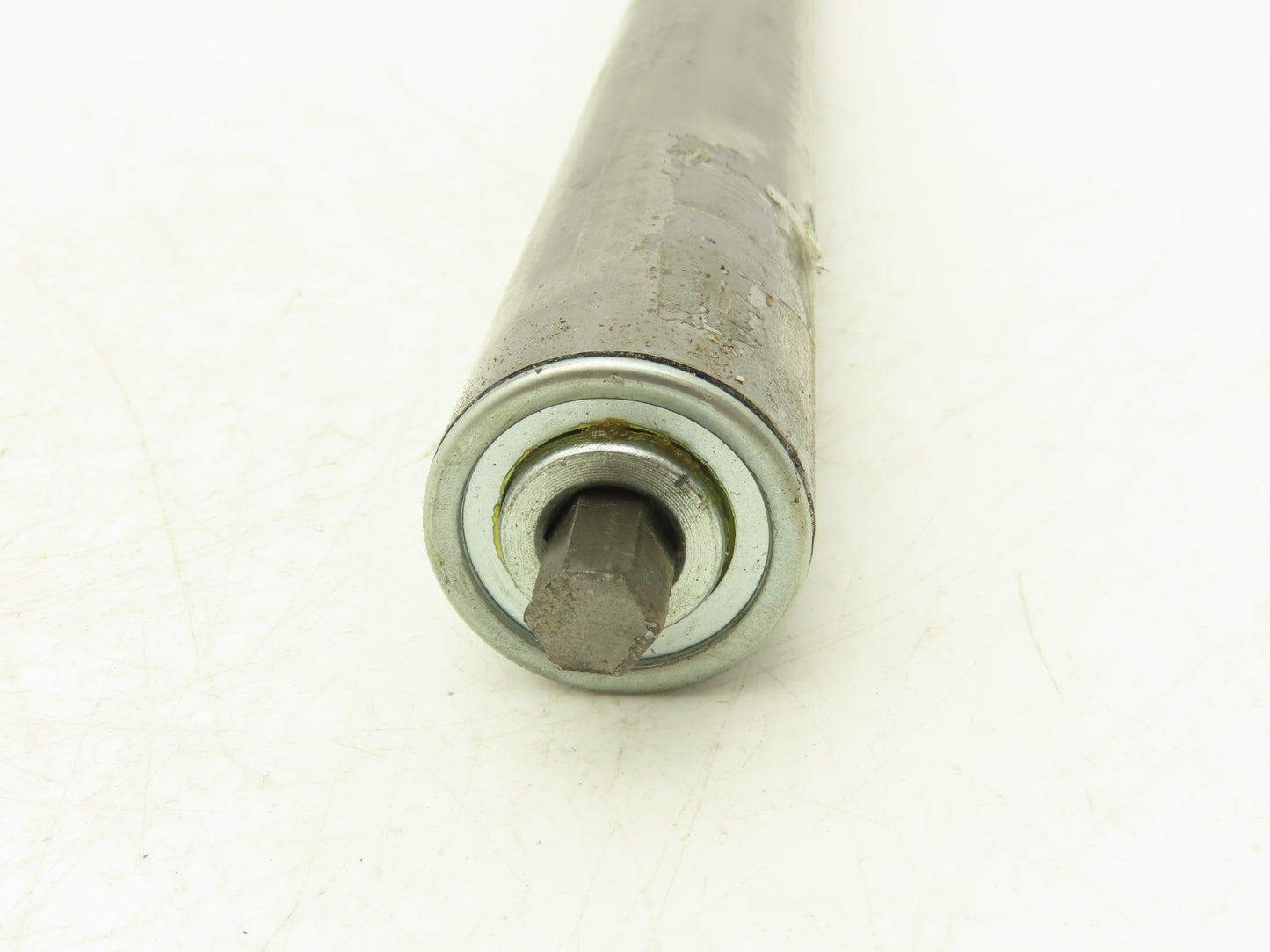 Stewart Glapat 55-651A-27BF Conveyor Idler Roller 1.5"x 27"BF 7/16" Hex Axle