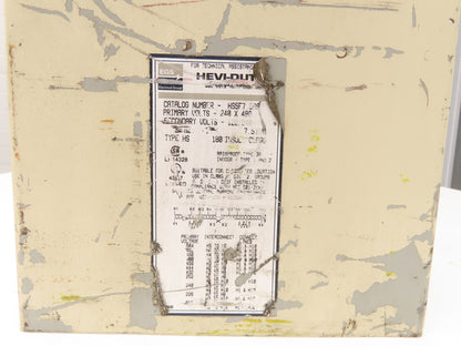 Hevi-Duty HS5F7.5AS Stepdown Transformer 7.5 KVA 1Ph HV 240/480V LV 120/240V