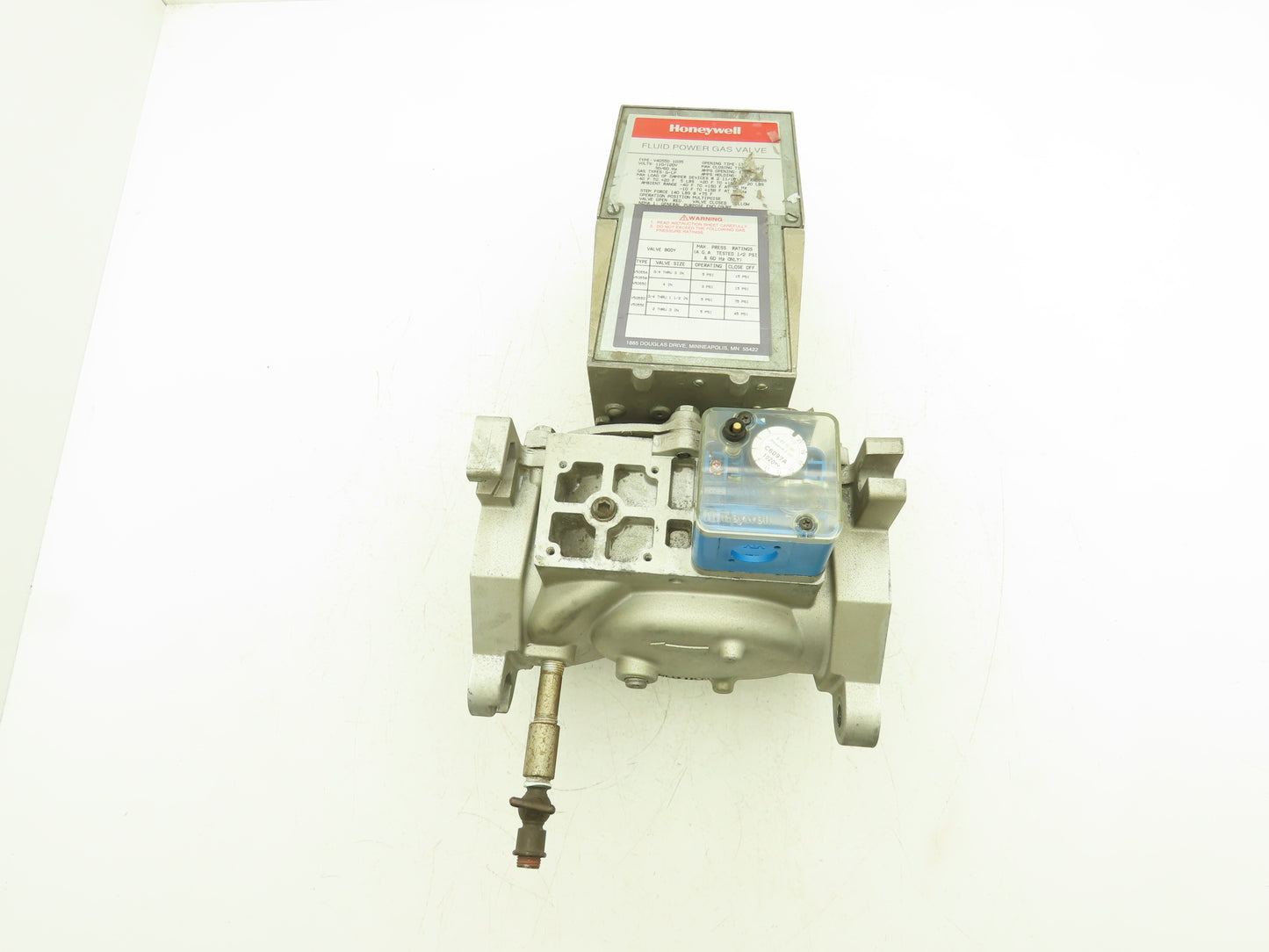 Honeywell V4055D 1035 Fluid Power Gas Valve 120V G-LP 110/120VAC 50/60Hz 3"