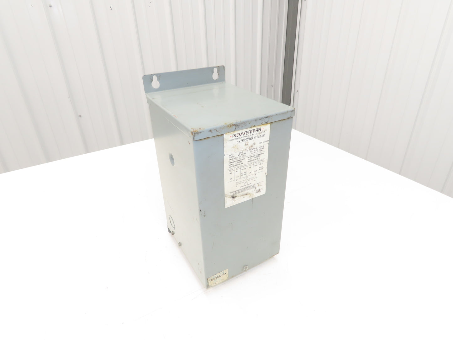 Powertran PT102-3K Stepdown Transformer 3 KVA 1Ph HV 240/480V LV 120/240V