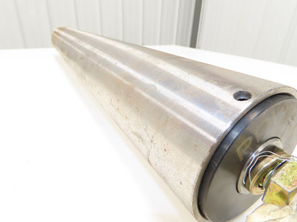 PPI Hytrol 914.R7S31  4"x 31"BW Conveyor Pulley Roller Crowned 3/4-10 Hub