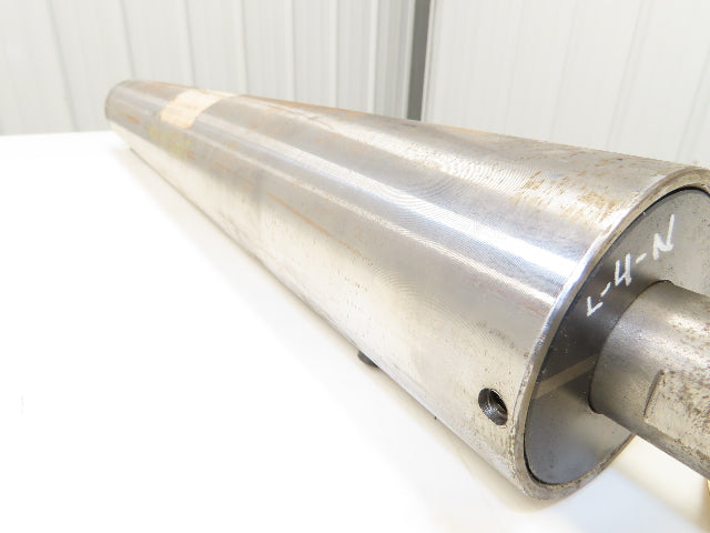 PPI Hytrol 914.R7S31T 4"x 31"BW Conveyor Take-Up Pulley Crowned 1-9/16" Shaft