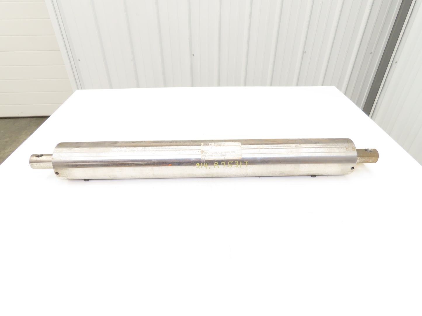 PPI Hytrol 914.R7S31T 4"x 31"BW Conveyor Take-Up Pulley Crowned 1-9/16" Shaft