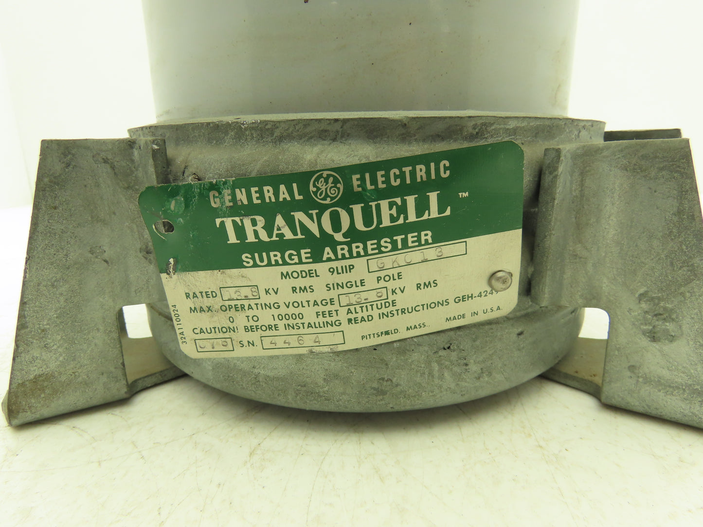 General Electric GK013 Tranquell Surge Arrester 13.8KV