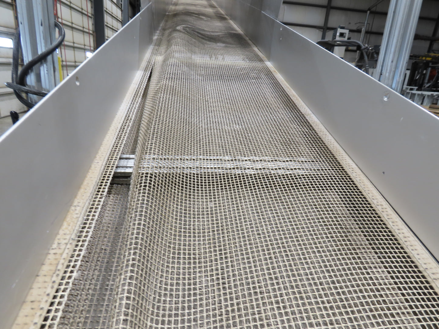 HFA 2200 Series 16"W x 17' 4" Incline Drying Conveyor 120V  *Torn Belt Bad Fans*