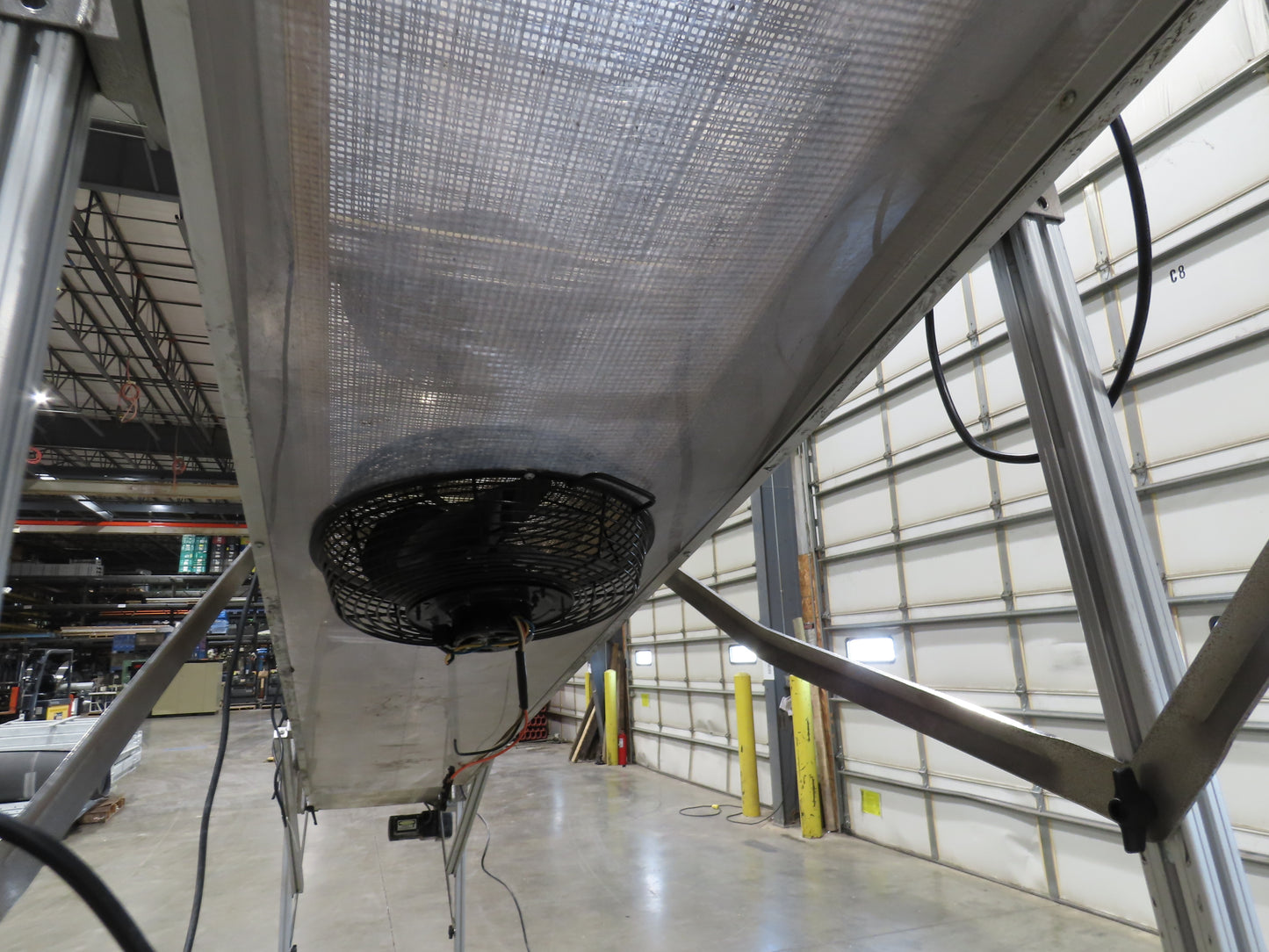 HFA 2200 Series 16"W x 17' 4" Incline Drying Conveyor 120V  *Torn Belt Bad Fans*