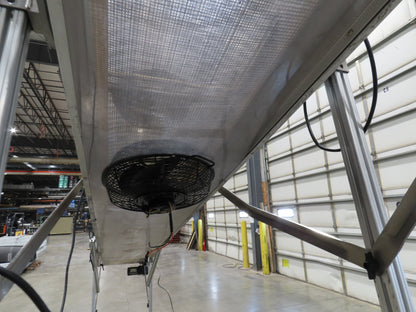 HFA 2200 Series 16"W x 17' 4" Incline Drying Conveyor 120V  *Torn Belt Bad Fans*