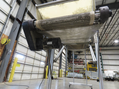 HFA 2200 Series 16"W x 17' 4" Incline Drying Conveyor 120V  *Torn Belt Bad Fans*