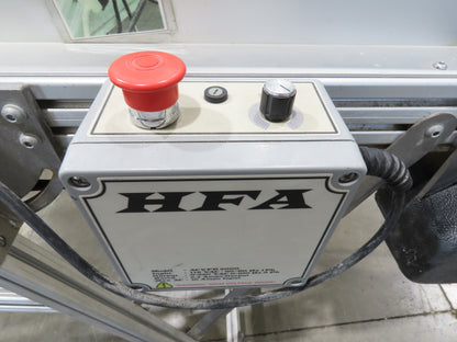 HFA 2200 Series 16"W x 17' 4" Incline Drying Conveyor 120V  *Torn Belt Bad Fans*