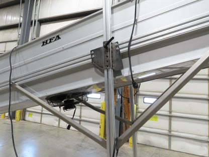 HFA 2200 Series 16"W x 17' 4" Incline Drying Conveyor 120V  *Torn Belt Bad Fans*
