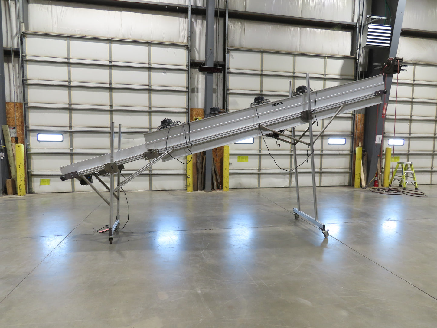 HFA 2200 Series 16"W x 17' 4" Incline Drying Conveyor 120V  *Torn Belt Bad Fans*