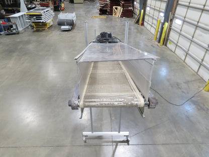HFA 2200 Series 16"W x 17' 4" Incline Drying Conveyor 120V  *Torn Belt Bad Fans*