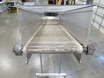 HFA 2200 Series 16"W x 17' 4" Incline Drying Conveyor 120V  *Torn Belt Bad Fans*