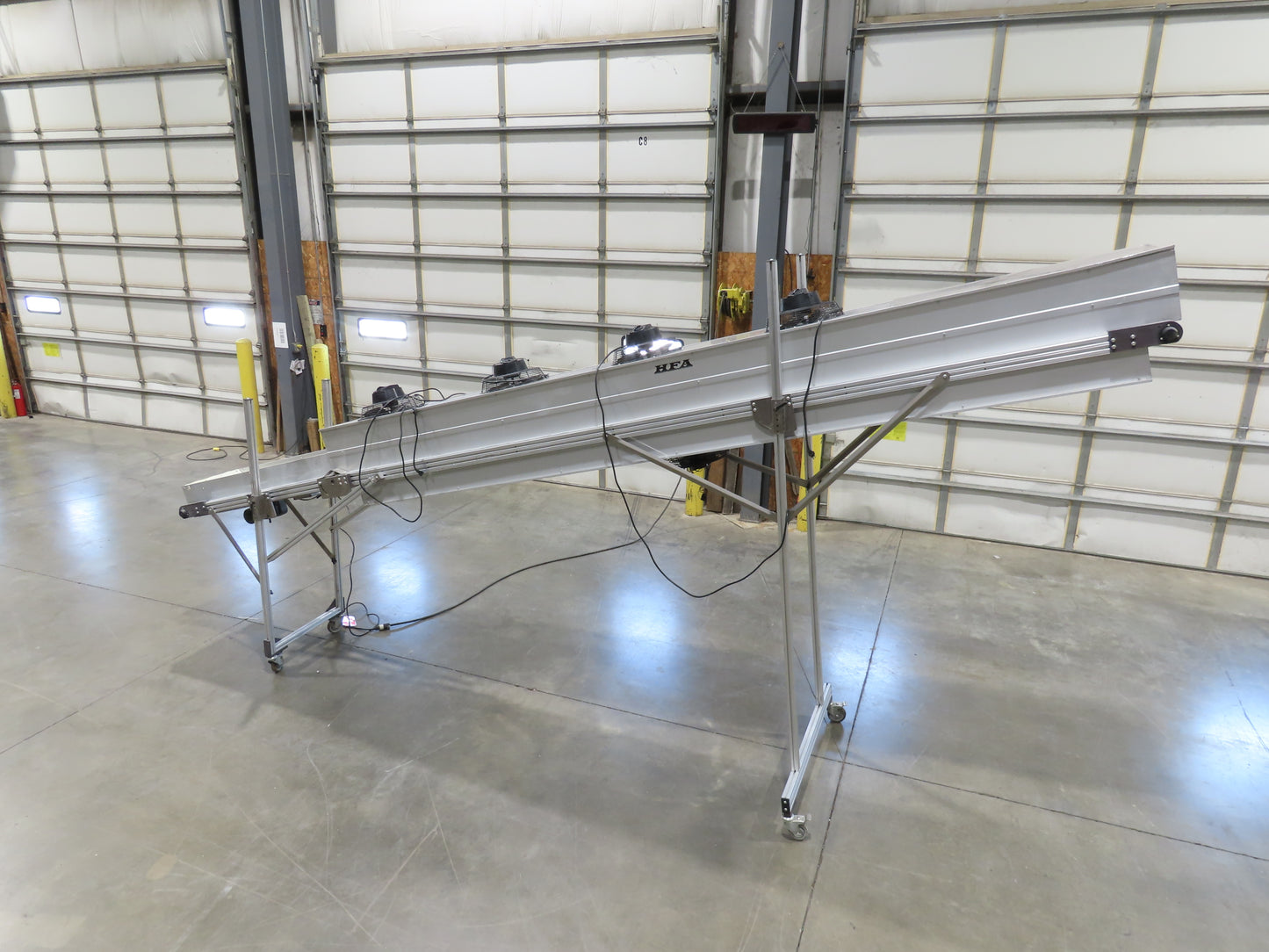 HFA 2200 Series 16"W x 17' 4" Incline Drying Conveyor 120V  *Torn Belt Bad Fans*